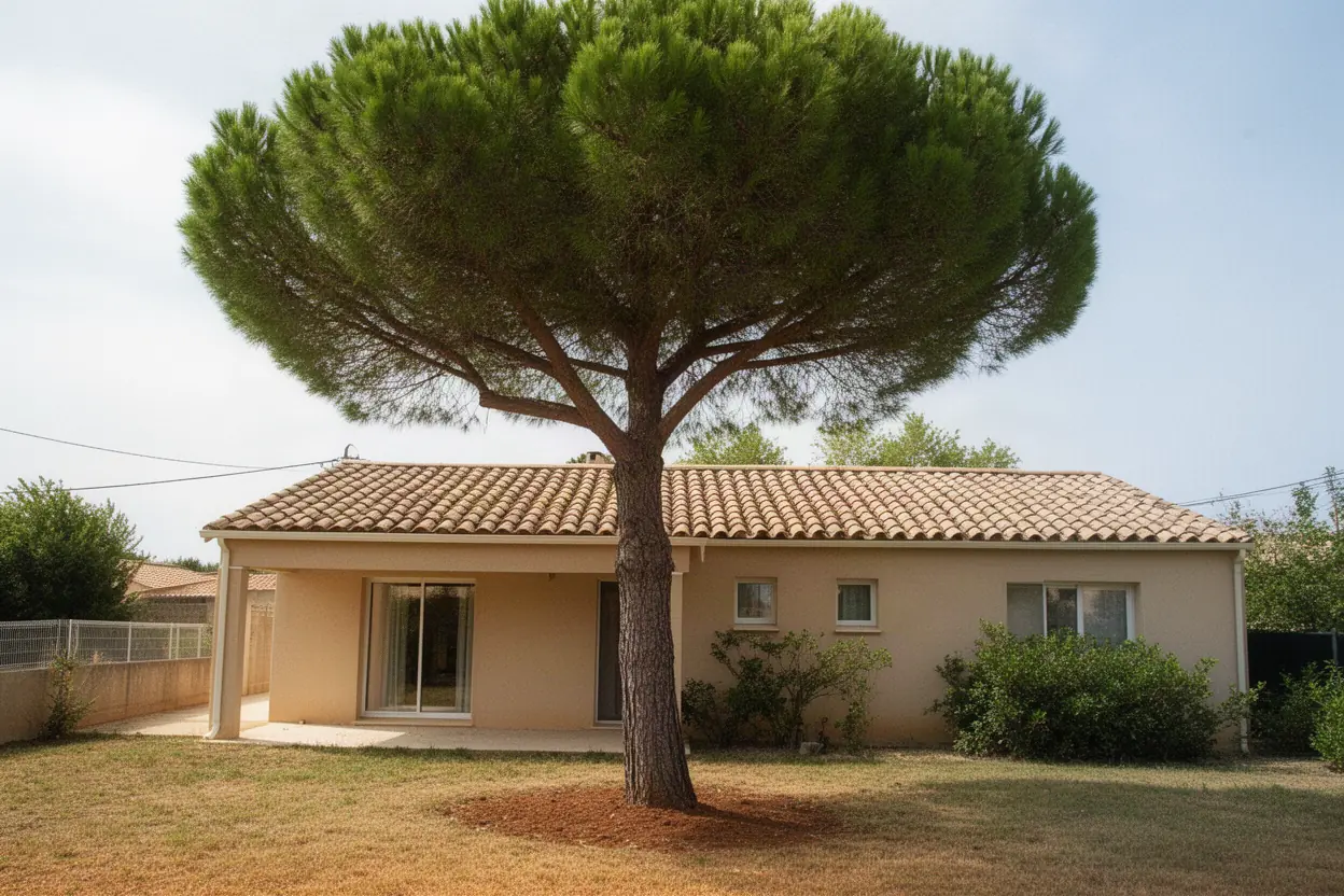 Pin incliné avant démontage contrôlé dans une propriété à Rognonas