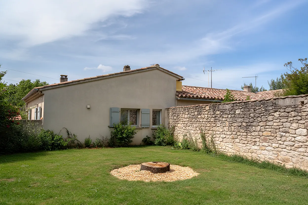 Jardin sécurisé après abattage à Villeneuve-lès-Avignon