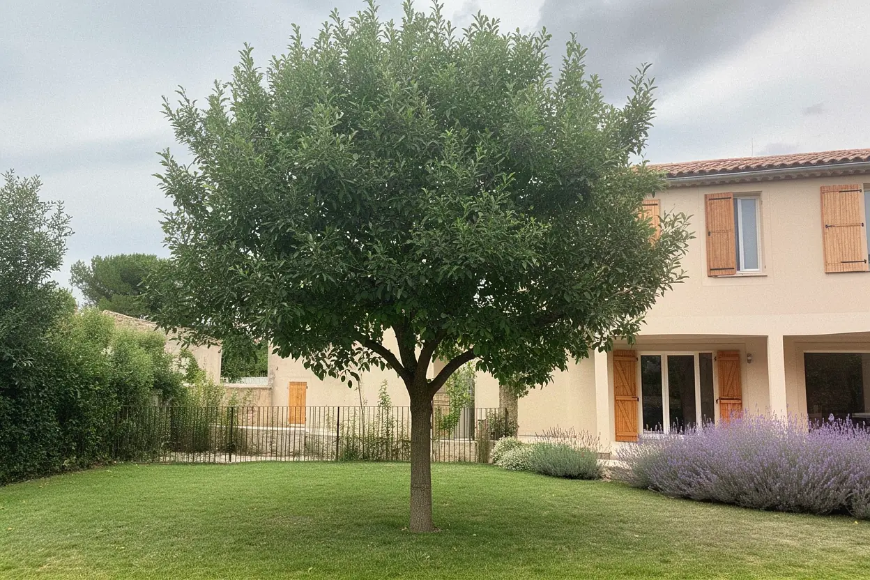Même arbre éclairci avec une cime aérée et équilibrée